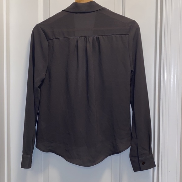 Elodie Open Front Blouse Gray size XS - Picture 5 of 5
